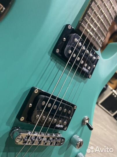 Schecter C-6 deluxe satin aqua электрогитара