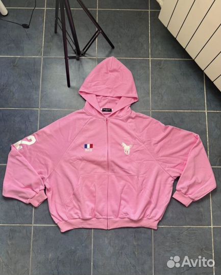 Balenciaga Polo pink зип худи
