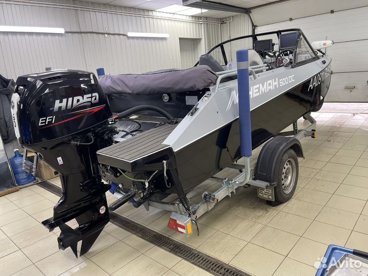 Неман 500 DC с лодочным мотором hidea 60