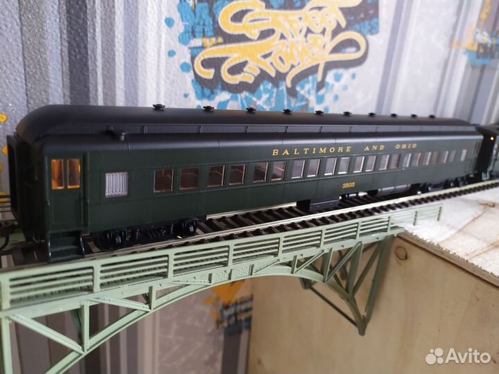 Железная дорога 1/87 Набор мотриса+вагон (резерв)