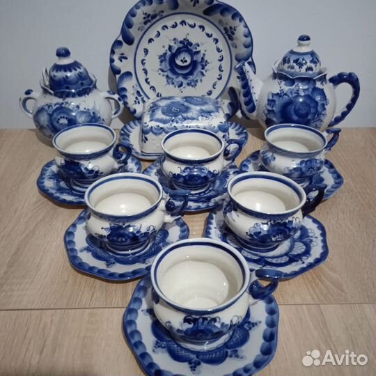 Чайный сервиз Гжель