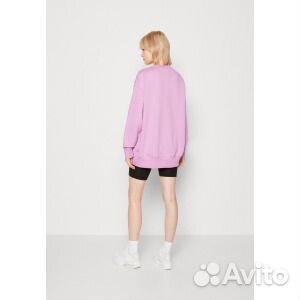 Толстовка Nike Crew, rush фуксия / черный