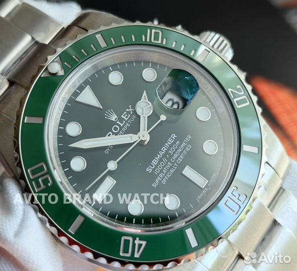 Часы мужские Rolex Hulk Submariner 40 мм 116610LV