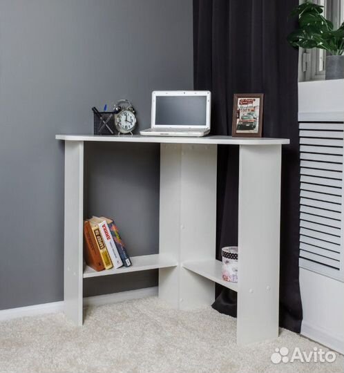 Компьютерный стол Лига угловой, белый