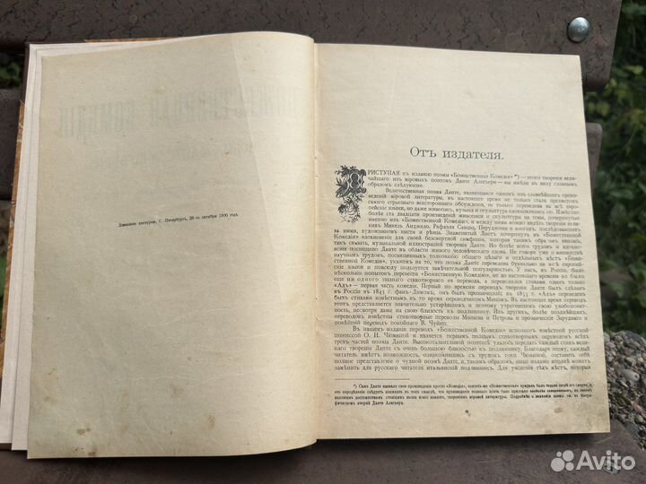 Божественная комедия Данте Алигъери 1900