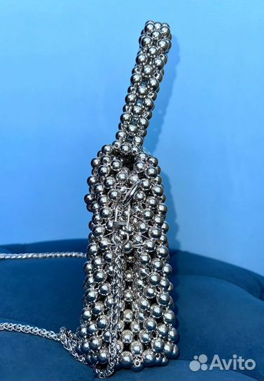 Сумка женская через плечо из крупных бусин