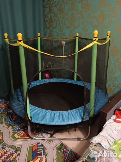 Детский батут с сеткой бу
