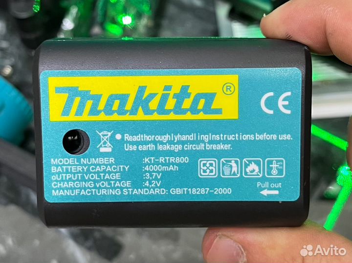 Лазерный уровень makita 4D нивелир 16 линий