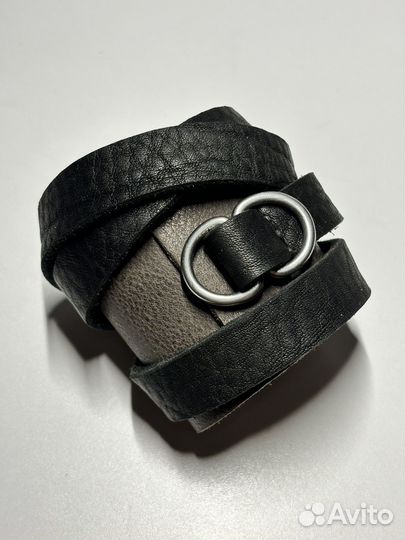 Guidi Horse/Bison Leather Bracelet