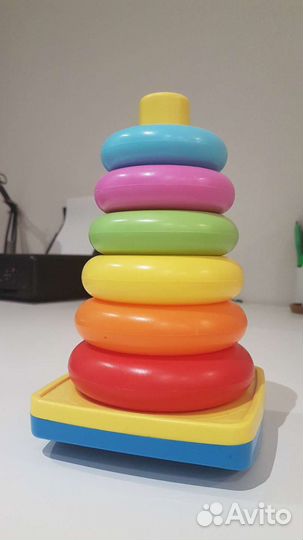 Пирамидка базовая Chicco Башня с колечками