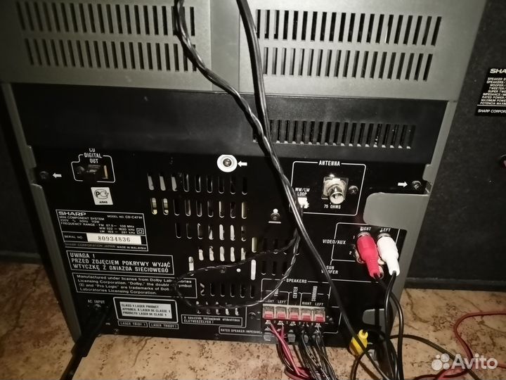 Муз. центр Sharp (5 колонок, 240 Вт)