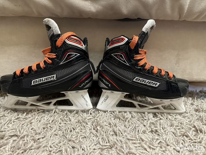 Вратарские коньки bauer детские рамер 33,5