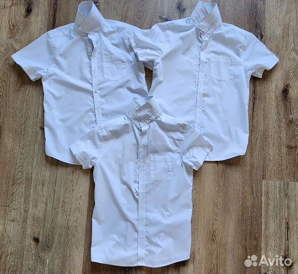 Рубашка школьная для мальчика 140