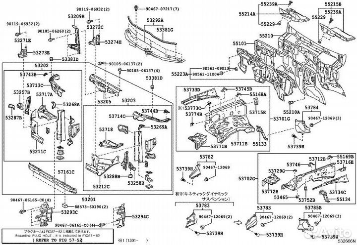 Фартук кузовной Toyota Land Cruiser 1grfe 2007