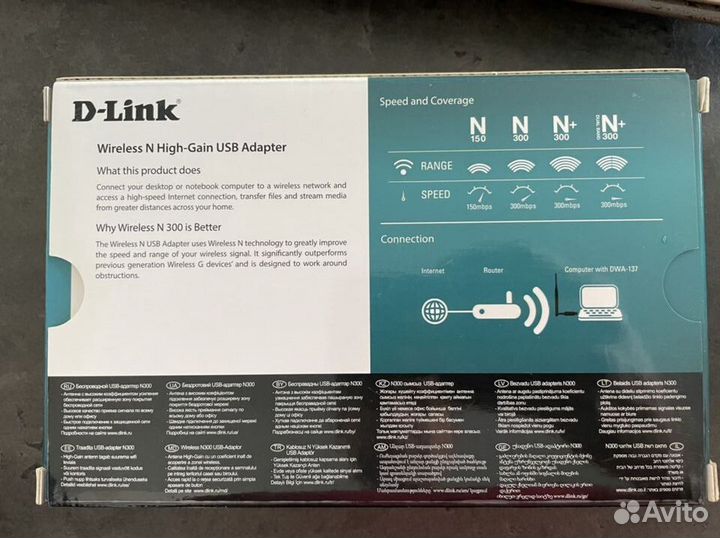 D-link DWA-137 USB adapter Wi-Fi адаптер