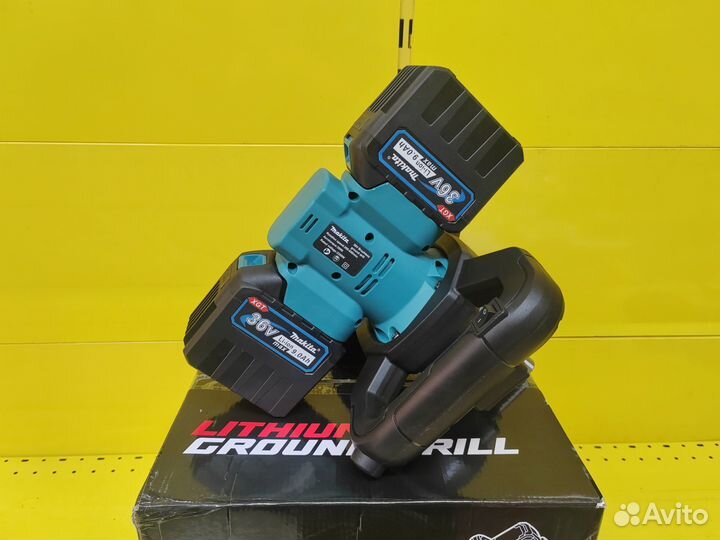 Электро Бур, ледобур 36v+36v с увеличенными АКБ