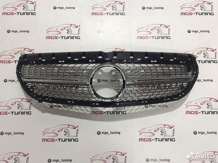 Решетка Mercedes B-Class w246 Diamond Silver