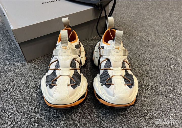 Balenciaga Hike Sneaker Beige Orange
