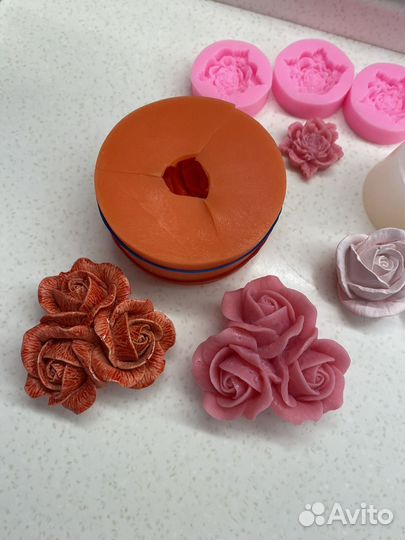 Молд силиконовый роза новый