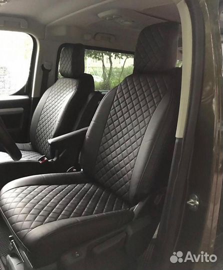 Чехлы Автопилот ромб на Peugeot Traveller