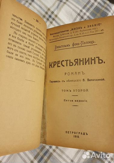 Крестьянин Вильгельм фон Поленц 1918год