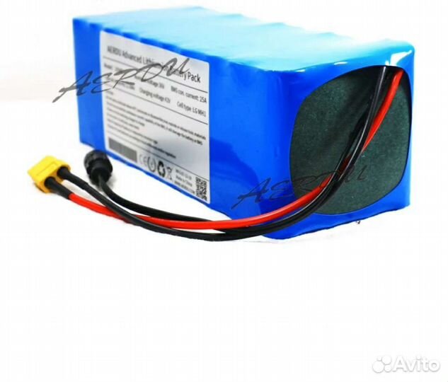 Аккумулятоp li-ion 10S5P, 36 В, 13 Ач, 18650