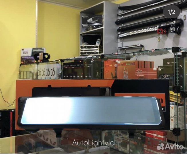 Видеорегистратор зеркало с камерой заднего вида