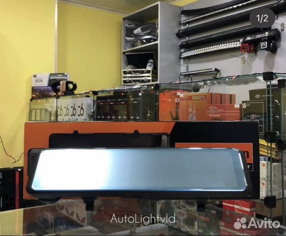 Видеорегистратор зеркало с камерой заднего вида