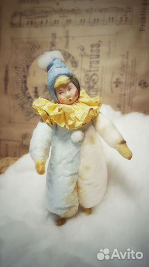 Ватные елочные игрушки