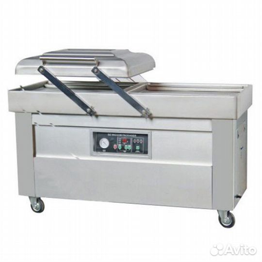 Напольная двухкамерная вакуум-упаковочная машина