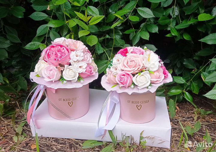 Букет из мыльных цветов; подарок маме, девушке