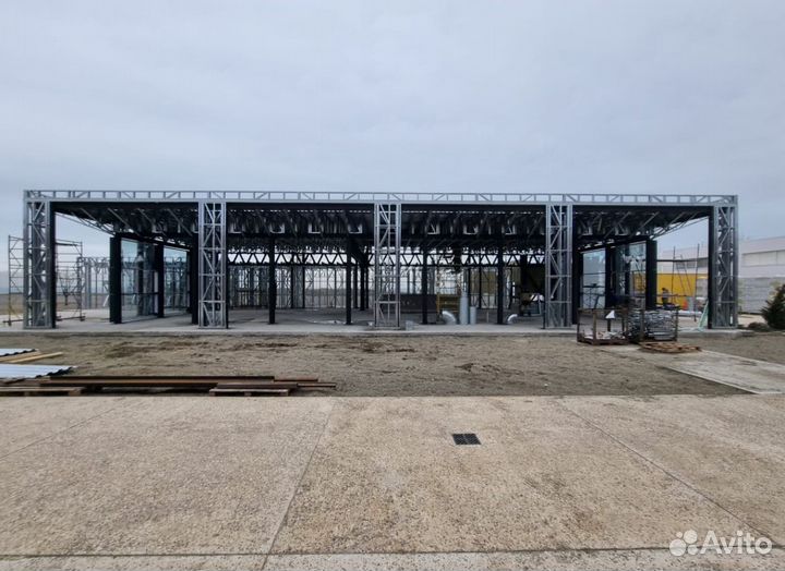 Лстк каркас магазина 500 м2 (супермаркет, автосало