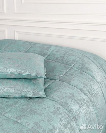 Новое покрывало Зарина Бирюза мрамор