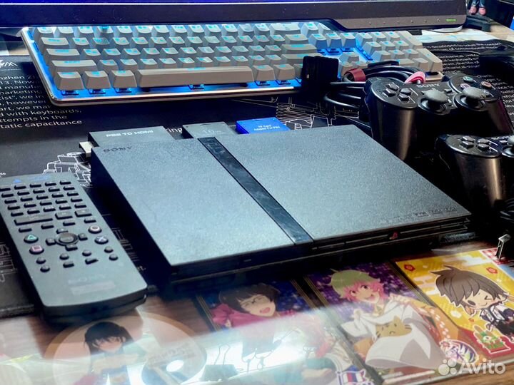 Sony PS2 Slim 70000 большой комплект