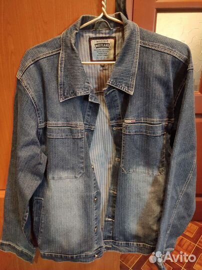 Джинсовая куртка мужская 48