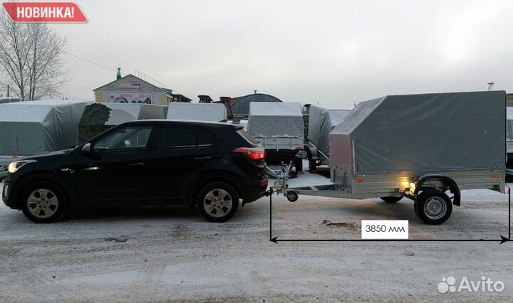 Прицеп 2.5х1.5 с тентом Аэро