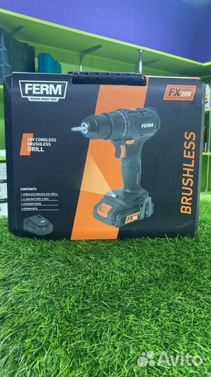 Аккумуляторная дрель-шуруповёрт ferm CDM1168