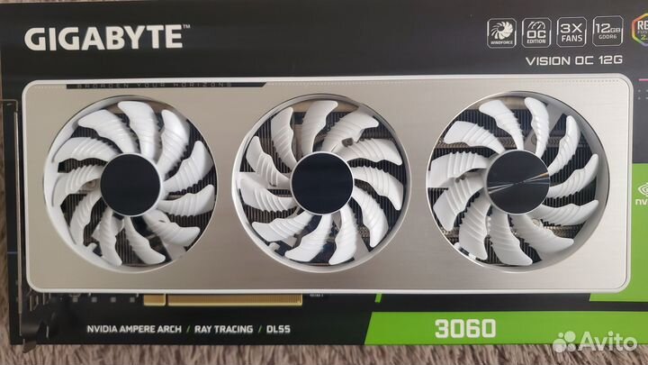 Видеокарта Gigabyte RTX 3060 vision OC