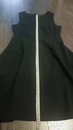 Платье сарафан чёрный 46