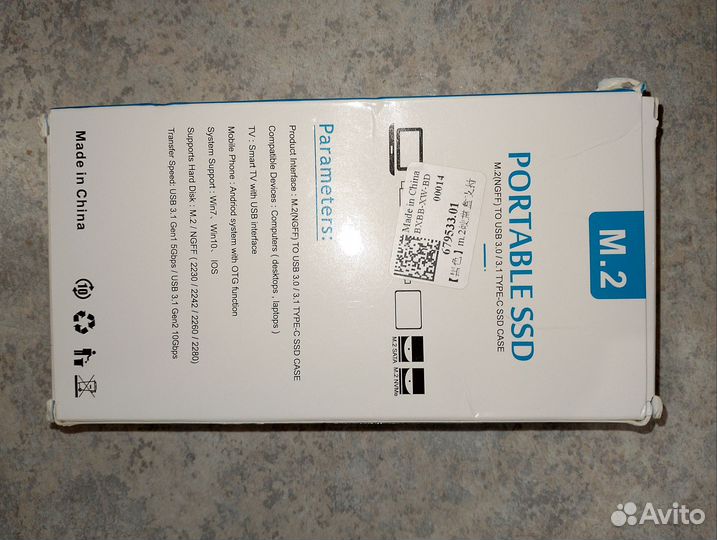 Корпус m.2 USB 3.0/3.1 ssd адаптер