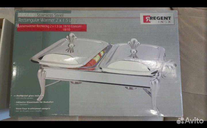 Новая посуда с подогревом Regent inox