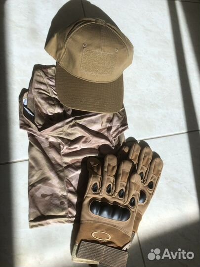 Тактический комплект летний перчатки балаклава
