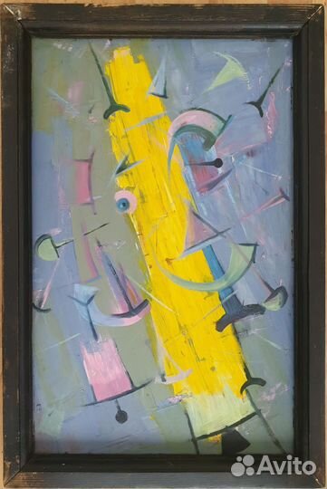 Худ.Кляцких Абстрактная Композиция I, оргалит\масл