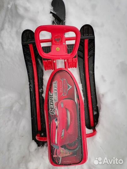 Снегокат для мальчика «Тачки»