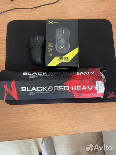 Deluxe m800 беспровод + Zet heavy мышь коврик