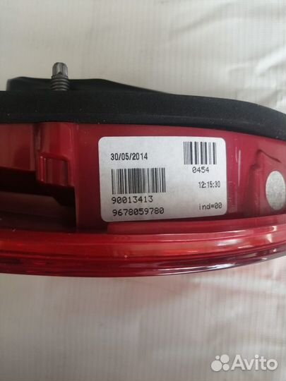 Фонарь в крышку багажника peugeot 408 2011- Новый