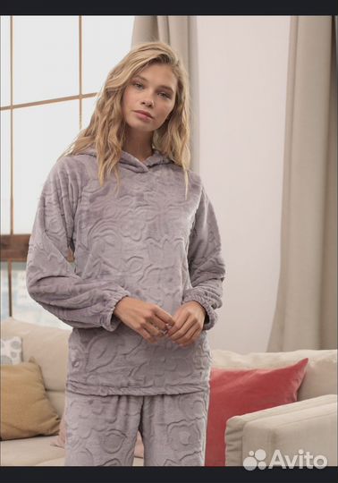 Костюм домашний махровый теплый женский