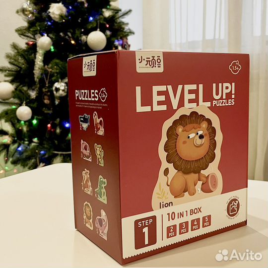 Пазлы для малышей 4 коробки в наборе