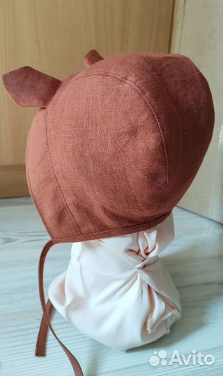Шапка чепчик с ушками для детей