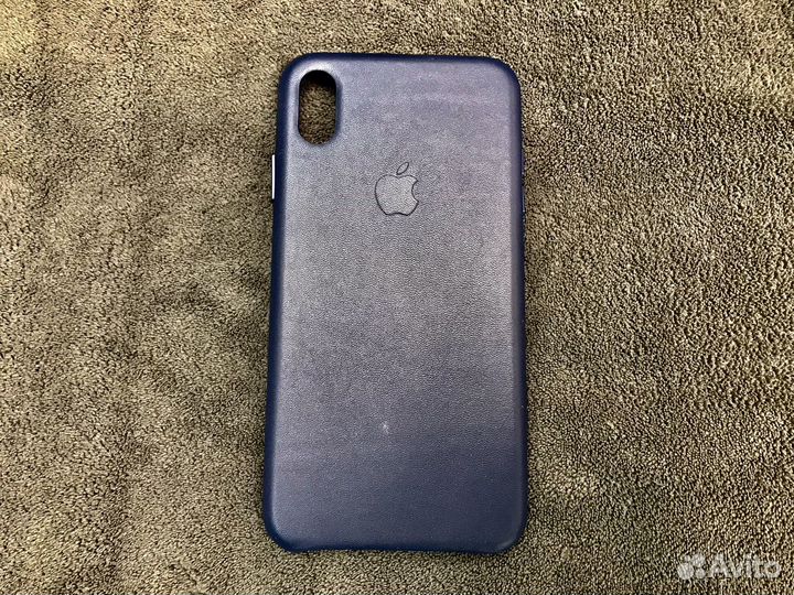 Кожаный чехол iPhone XS MAX